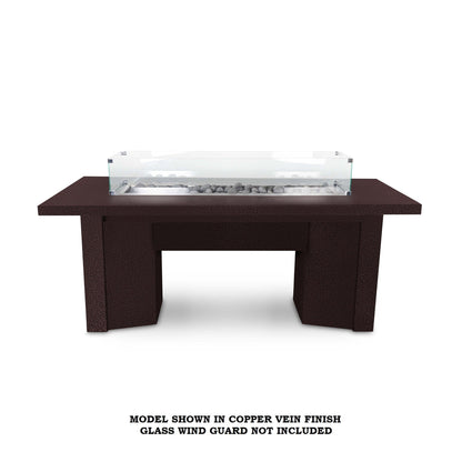 The Outdoor Plus Fire Features Match Lit Ignition / Copper Vein (-CPV) / Natural Gas The Outdoor Plus 48" Alameda Linear Powder Coated Rectangle Fire Table / OPT-ALMPC48, OPT-ALMPC48FSML, OPT-ALMPC48FSEN, OPT-ALMPC48E12V, OPT-ALMPC48EKIT