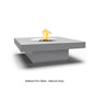 The Outdoor Plus Fire Features The Outdoor Plus 48" Square Balboa Fire Table - GFRC Concrete / OPT-BAL48, OPT-BAL48FSML, OPT-BAL48FSEN, OPT-BAL48E12V, OPT-BAL48EKIT