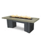 The Outdoor Plus Fire Features Ash (-ASH) / Silver Vein Powder Coated Steel (-SLV) The Outdoor Plus 60" Alameda Fire Table Smooth Concrete in Liquid Propane - Match Lit with Flame Sense System / OPT-ALMGFRC60FSML-LP