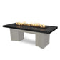 The Outdoor Plus Fire Features Black (-BLK) / Pewter Powder Coated Steel (-PEW) The Outdoor Plus 60" Alameda Fire Table Smooth Concrete in Liquid Propane - Match Lit with Flame Sense System / OPT-ALMGFRC60FSML-LP
