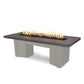 The Outdoor Plus Fire Features Chestnut (-CST) / Pewter Powder Coated Steel (-PEW) The Outdoor Plus 60" Alameda Fire Table Smooth Concrete in Liquid Propane - Match Lit with Flame Sense System / OPT-ALMGFRC60FSML-LP