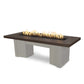 The Outdoor Plus Fire Features Chocolate (-CHC) / Pewter Powder Coated Steel (-PEW) The Outdoor Plus 60" Alameda Fire Table Smooth Concrete in Liquid Propane - Match Lit with Flame Sense System / OPT-ALMGFRC60FSML-LP