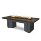 The Outdoor Plus Fire Features Chocolate (-CHC) / Silver Vein Powder Coated Steel (-SLV) The Outdoor Plus 60" Alameda Fire Table Smooth Concrete in Liquid Propane - Match Lit with Flame Sense System / OPT-ALMGFRC60FSML-LP