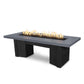 The Outdoor Plus Fire Features Gray (-GRY) / Black Powder Coated Steel (-BLK) The Outdoor Plus 60" Alameda Fire Table Smooth Concrete in Liquid Propane - Match Lit with Flame Sense System / OPT-ALMGFRC60FSML-LP