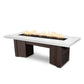 The Outdoor Plus Fire Features Limestone (-LIM) / Java Powder Coated Steel (-JAV) The Outdoor Plus 60" Alameda Fire Table Smooth Concrete in Liquid Propane - Match Lit with Flame Sense System / OPT-ALMGFRC60FSML-LP
