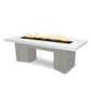 The Outdoor Plus Fire Features Limestone (-LIM) / Pewter Powder Coated Steel (-PEW) The Outdoor Plus 60" Alameda Fire Table Smooth Concrete in Liquid Propane - Match Lit with Flame Sense System / OPT-ALMGFRC60FSML-LP