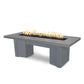 The Outdoor Plus Fire Features Natural Gray (-NGY) / Gray Powder Coated Steel (-GRY) The Outdoor Plus 60" Alameda Fire Table Smooth Concrete in Liquid Propane - Match Lit with Flame Sense System / OPT-ALMGFRC60FSML-LP