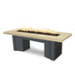 The Outdoor Plus Fire Features Vanilla (-VAN) / Silver Vein Powder Coated Steel (-SLV) The Outdoor Plus 60" Alameda Fire Table Smooth Concrete in Liquid Propane - Match Lit with Flame Sense System / OPT-ALMGFRC60FSML-LP