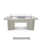 The Outdoor Plus Fire Features Match Lit Ignition / Pewter (-PEW) / Natural Gas The Outdoor Plus 60" Alameda Linear Powder Coated Rectangle Fire Table / OPT-ALMPC60, OPT-ALMPC60FSML, OPT-ALMPC60FSEN, OPT-ALMPC60E12V, OPT-ALMPC60EKIT