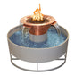 The Outdoor Plus Fire Features The Outdoor Plus 60" Olympian Round 4-Way Spill Copper Fire & Water Fountain / OPT-OLR60, OPT-OLR60E