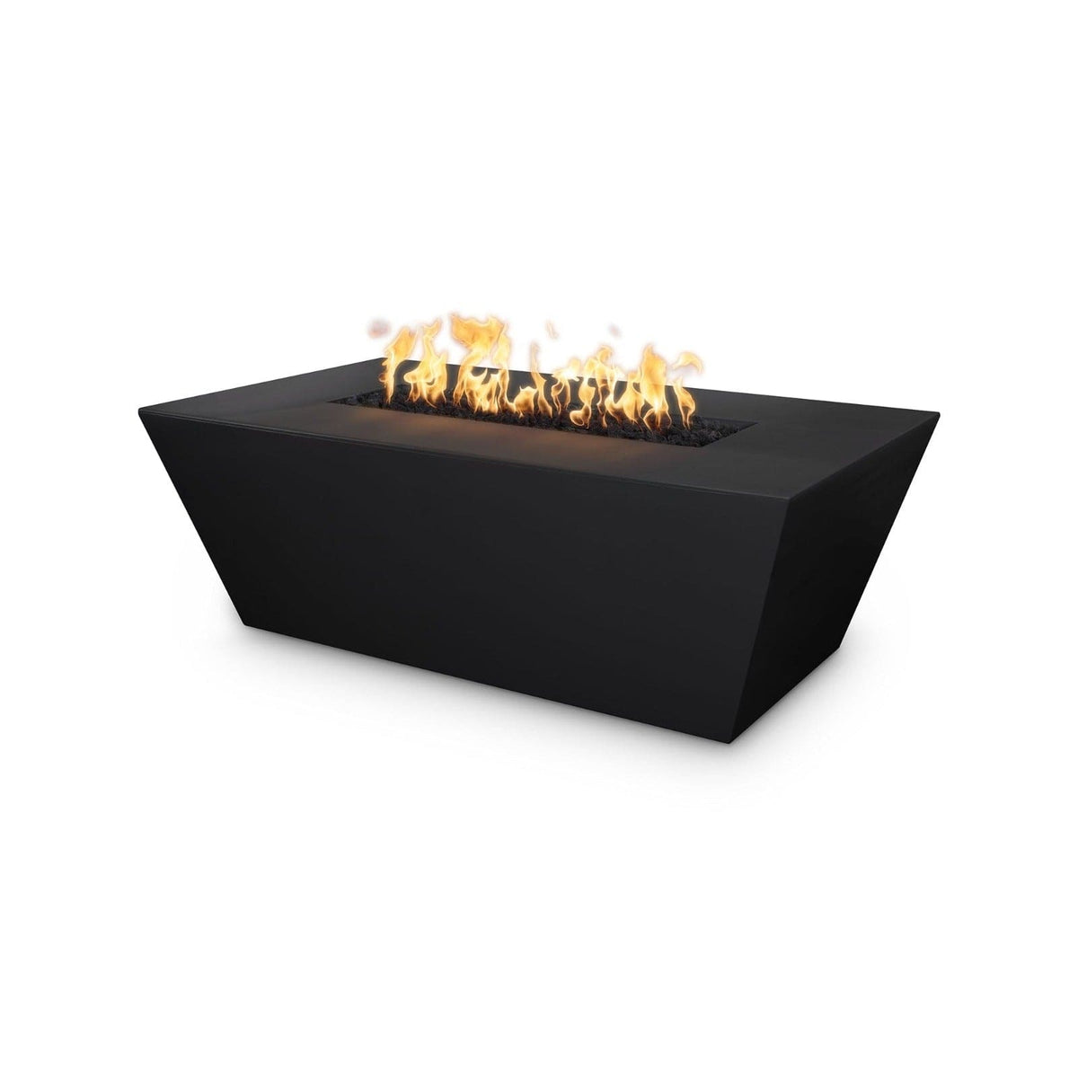 The Outdoor Plus Fire Features Black (-BLK) / Match Lit Ignition / Liquid Propane The Outdoor Plus 60&quot; Rectangular Angelus Fire Pit in Solid Concrete Finishes - GFRC Concrete / OPT-AGLGF60, OPT-AGLGF60FSML, OPT-AGLGF60FSEN, OPT-AGLGF60E12V, OPT-AGLGF60EKIT