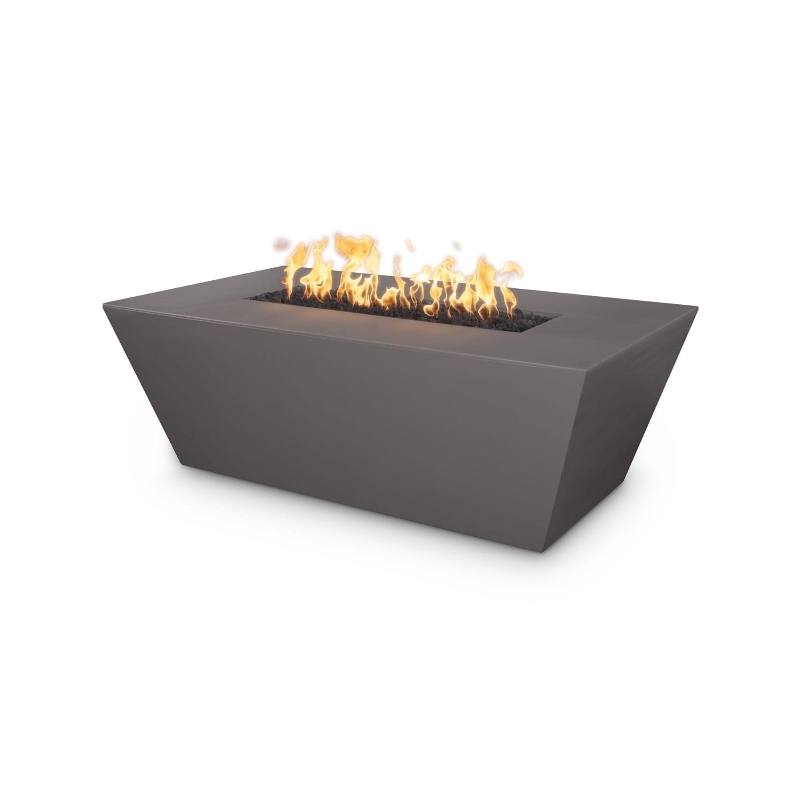 The Outdoor Plus Fire Features Chestnut (-CST) / Match Lit Ignition / Liquid Propane The Outdoor Plus 60" Rectangular Angelus Fire Pit in Solid Concrete Finishes - GFRC Concrete / OPT-AGLGF60, OPT-AGLGF60FSML, OPT-AGLGF60FSEN, OPT-AGLGF60E12V, OPT-AGLGF60EKIT