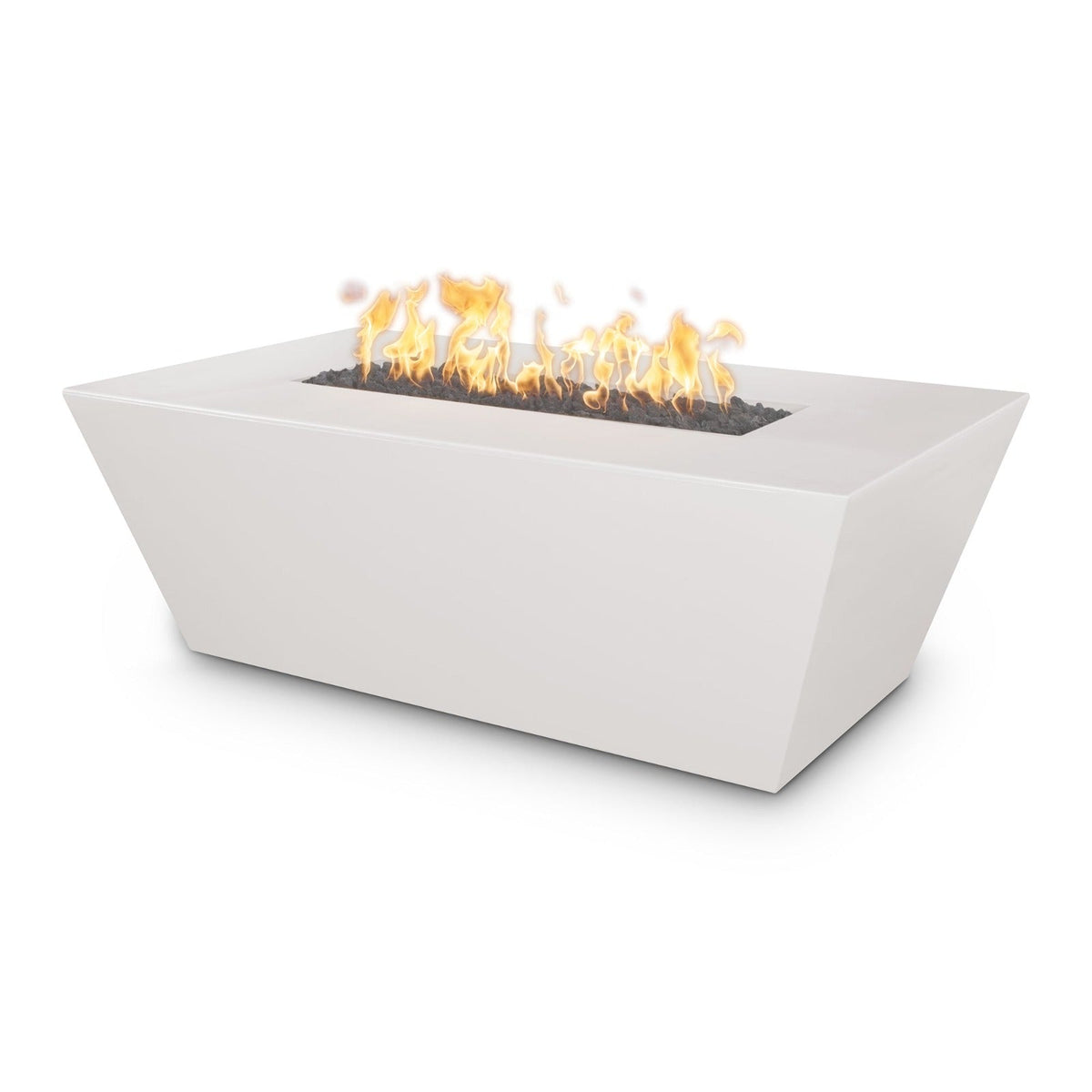 The Outdoor Plus Fire Features Limestone (-LIM) / Match Lit Ignition / Liquid Propane The Outdoor Plus 60&quot; Rectangular Angelus Fire Pit in Solid Concrete Finishes - GFRC Concrete / OPT-AGLGF60, OPT-AGLGF60FSML, OPT-AGLGF60FSEN, OPT-AGLGF60E12V, OPT-AGLGF60EKIT