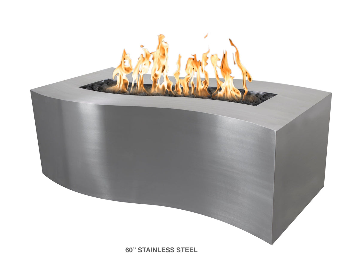 The Outdoor Plus Fire Features The Outdoor Plus 60&quot; Rectangular Billow Fire Pit - Copper or Steel / OPT-BLWCPR60, OPT-BLWCS60, OPT-BLWSS60