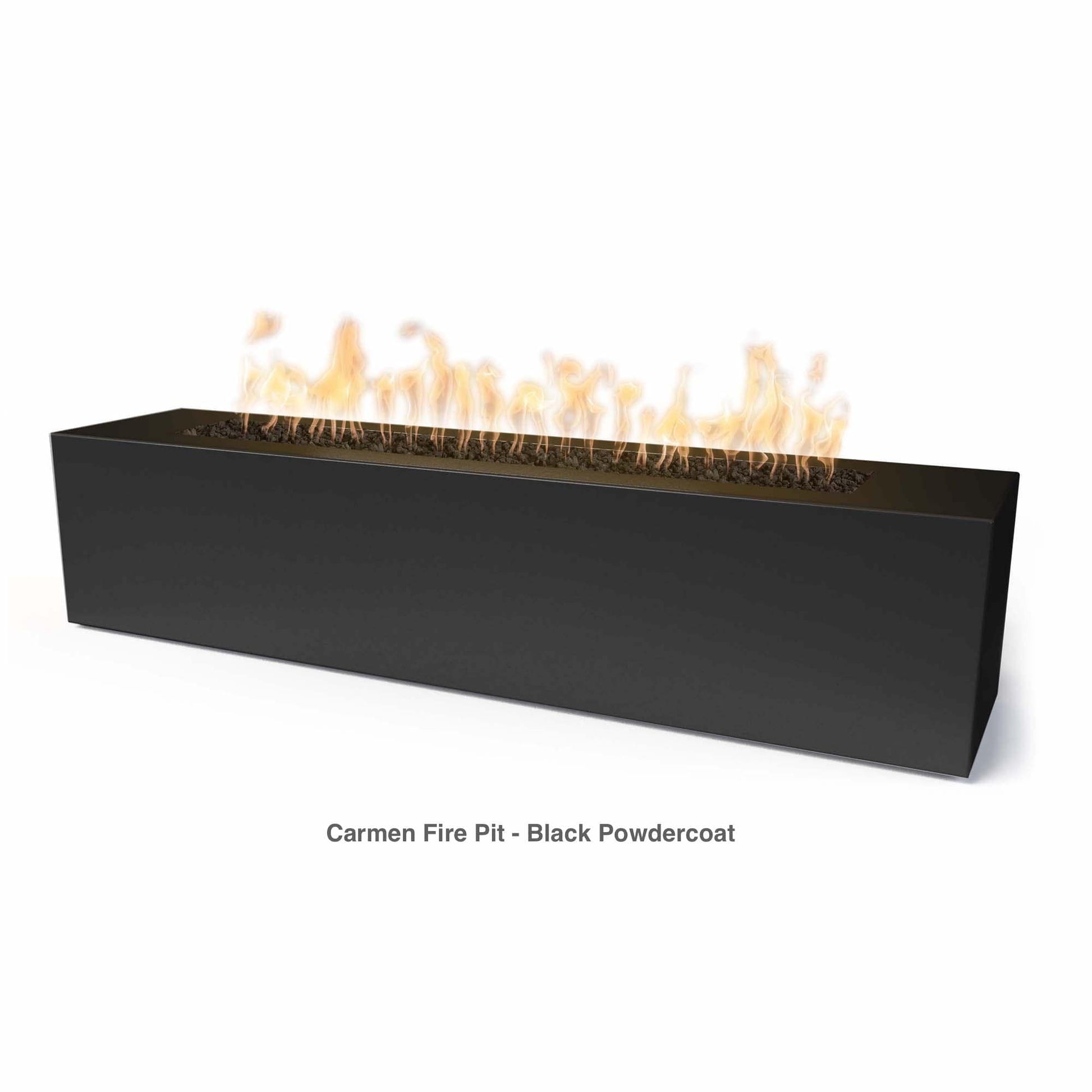 The Outdoor Plus Fire Features The Outdoor Plus 72" Rectangular Carmen Fire Pit - GRFC & Metal Collection / OPT-CRM72xx, OPT-CRMCPR72xx, OPT-CRMCS72xx, OPT-CRMSS72xx, OPT-CRMPC72xx