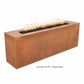 The Outdoor Plus Fire Features The Outdoor Plus 72" Rectangular Carmen Fire Pit - GRFC & Metal Collection / OPT-CRM72xx, OPT-CRMCPR72xx, OPT-CRMCS72xx, OPT-CRMSS72xx, OPT-CRMPC72xx