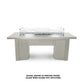The Outdoor Plus Fire Features Match Lit Ignition / Pewter (-PEW) / Natural Gas The Outdoor Plus 78" Alameda Linear Powder Coated Rectangle Fire Table / OPT-ALMPC78, OPT-ALMPC78FSML, OPT-ALMPC78FSEN, OPT-ALMPC78E12V, OPT-ALMPC78EKIT