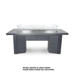 The Outdoor Plus Fire Features Match Lit Ignition / Gray (-GRY) / Natural Gas The Outdoor Plus 78" Alameda Linear Powder Coated Rectangle Fire Table / OPT-ALMPC78, OPT-ALMPC78FSML, OPT-ALMPC78FSEN, OPT-ALMPC78E12V, OPT-ALMPC78EKIT
