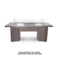 The Outdoor Plus Fire Features Match Lit Ignition / Java (-JAV) / Natural Gas The Outdoor Plus 78" Alameda Linear Powder Coated Rectangle Fire Table / OPT-ALMPC78, OPT-ALMPC78FSML, OPT-ALMPC78FSEN, OPT-ALMPC78E12V, OPT-ALMPC78EKIT