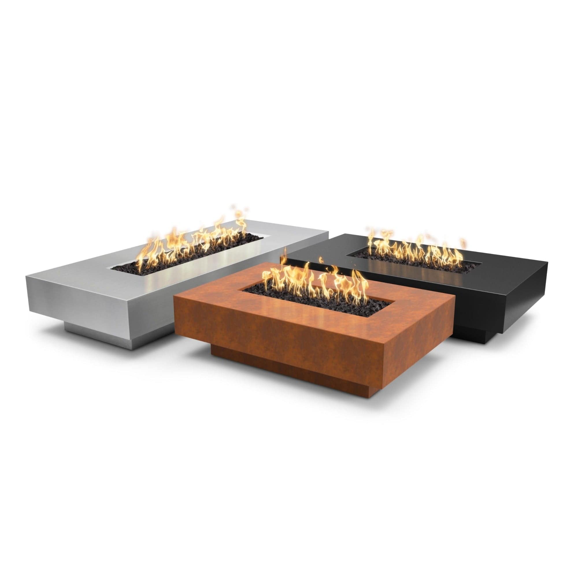 The Outdoor Plus Fire Features The Outdoor Plus LINEAR CABO METAL FIRE PIT