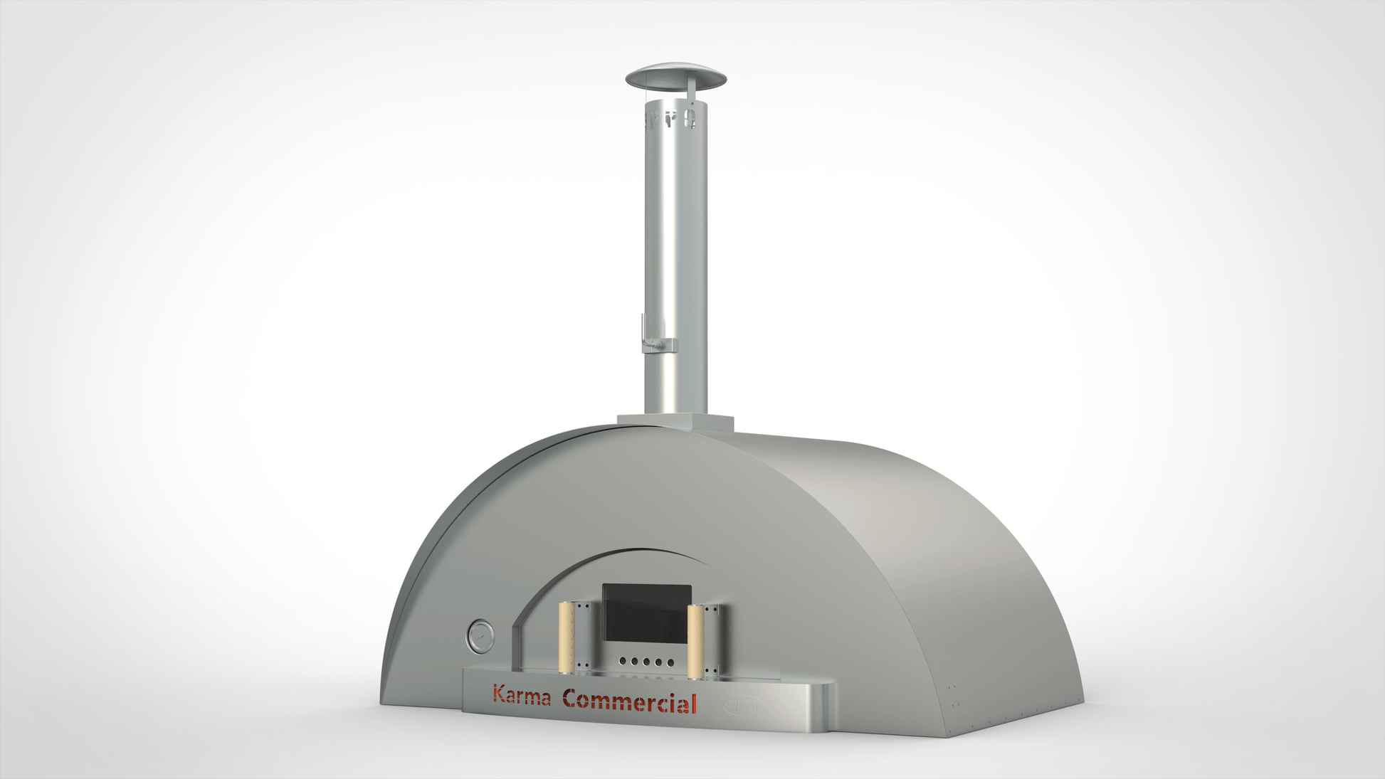 WPPO Pizza Ovens WPPO Karma 55-Inch Stainless Steel Commercial Wood Fired Pizza Oven / WKK-04COM