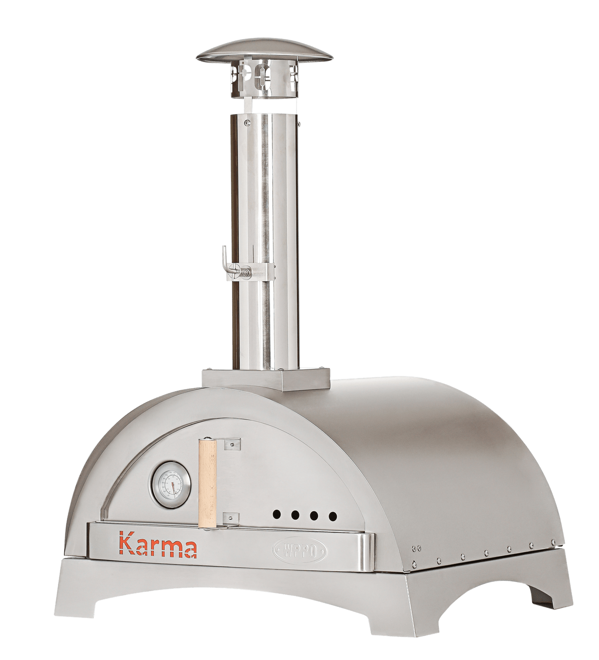 WPPO WPPO Karma 25-Inch Wood Fired Pizza Oven with Stainless Steel Base / WKK-01S-304